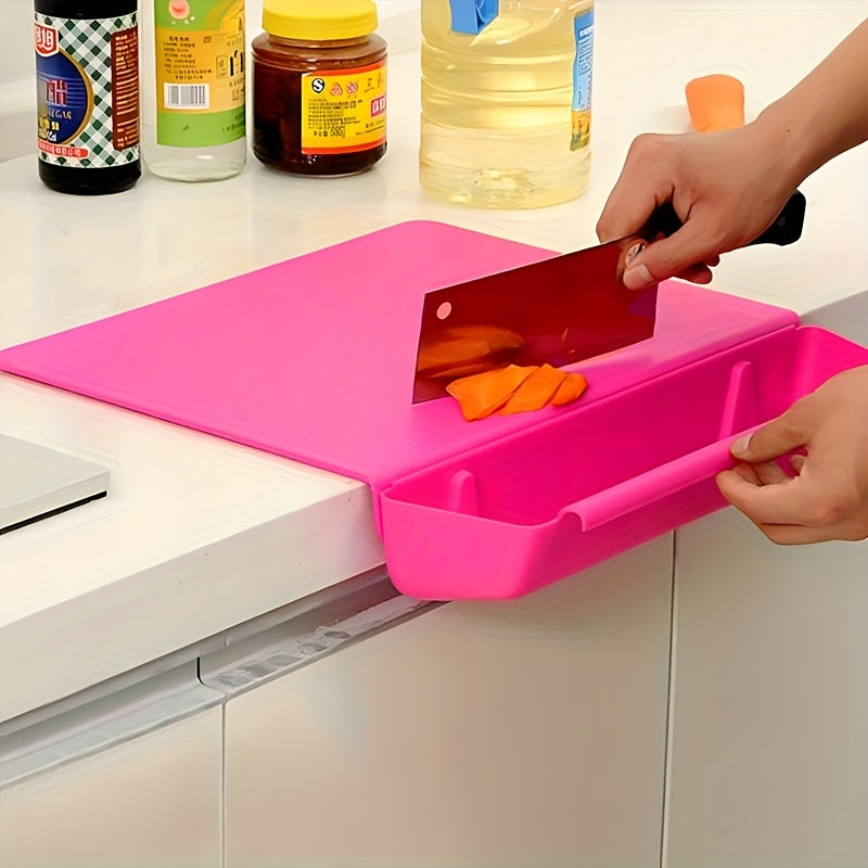 2-in-1 Chopping Board with Storage Box | Portable Cutting Board & Holder-Zavy Home