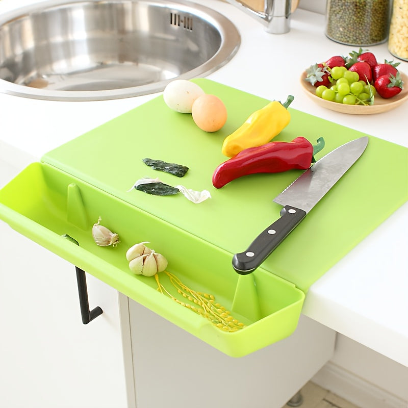 2-in-1 Chopping Board with Storage Box | Portable Cutting Board & Holder-Zavy Home