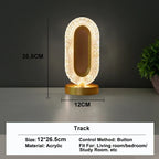 3D Crystal LED Night Light | Rechargeable Touch Dimming Lamp-Zavy Home