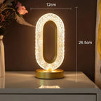3D Crystal LED Night Light | Rechargeable Touch Dimming Lamp-Zavy Home