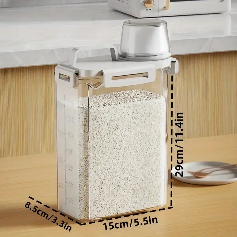 Airtight Food Storage Container | 2.5L Rice, Cereal & Flour Dispenser-Zavy Home