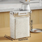 Airtight Food Storage Container | 2.5L Rice, Cereal & Flour Dispenser-Zavy Home