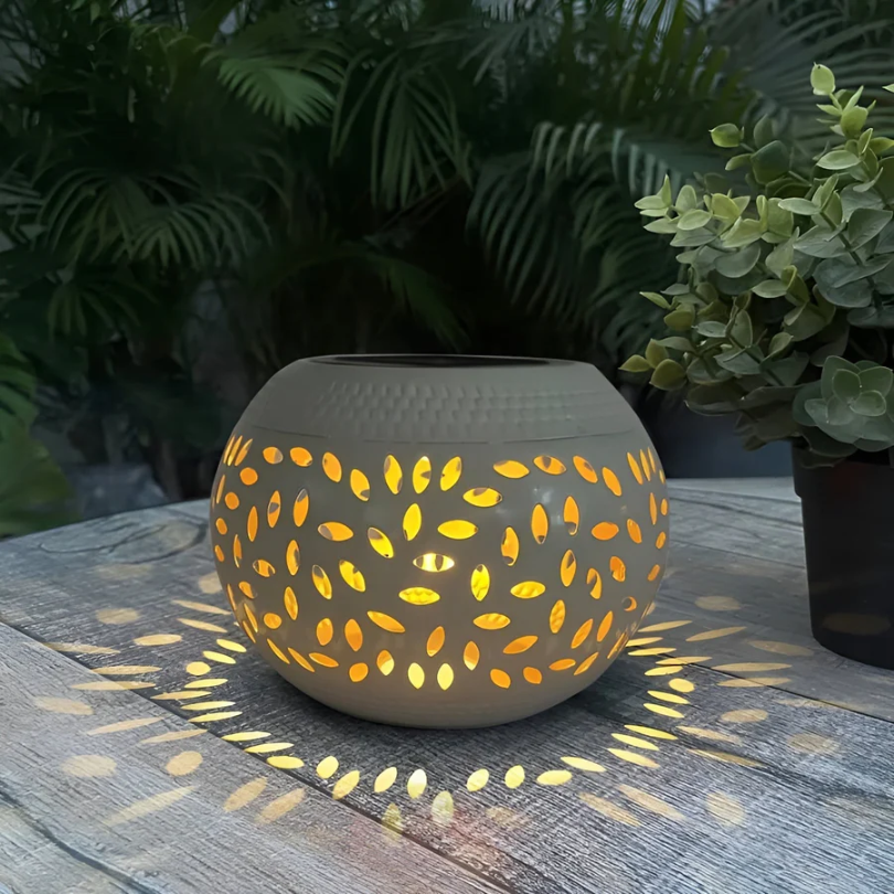 Decorative Solar Garden Light | Metal Outdoor Lamp for Landscaping-Zavy Home