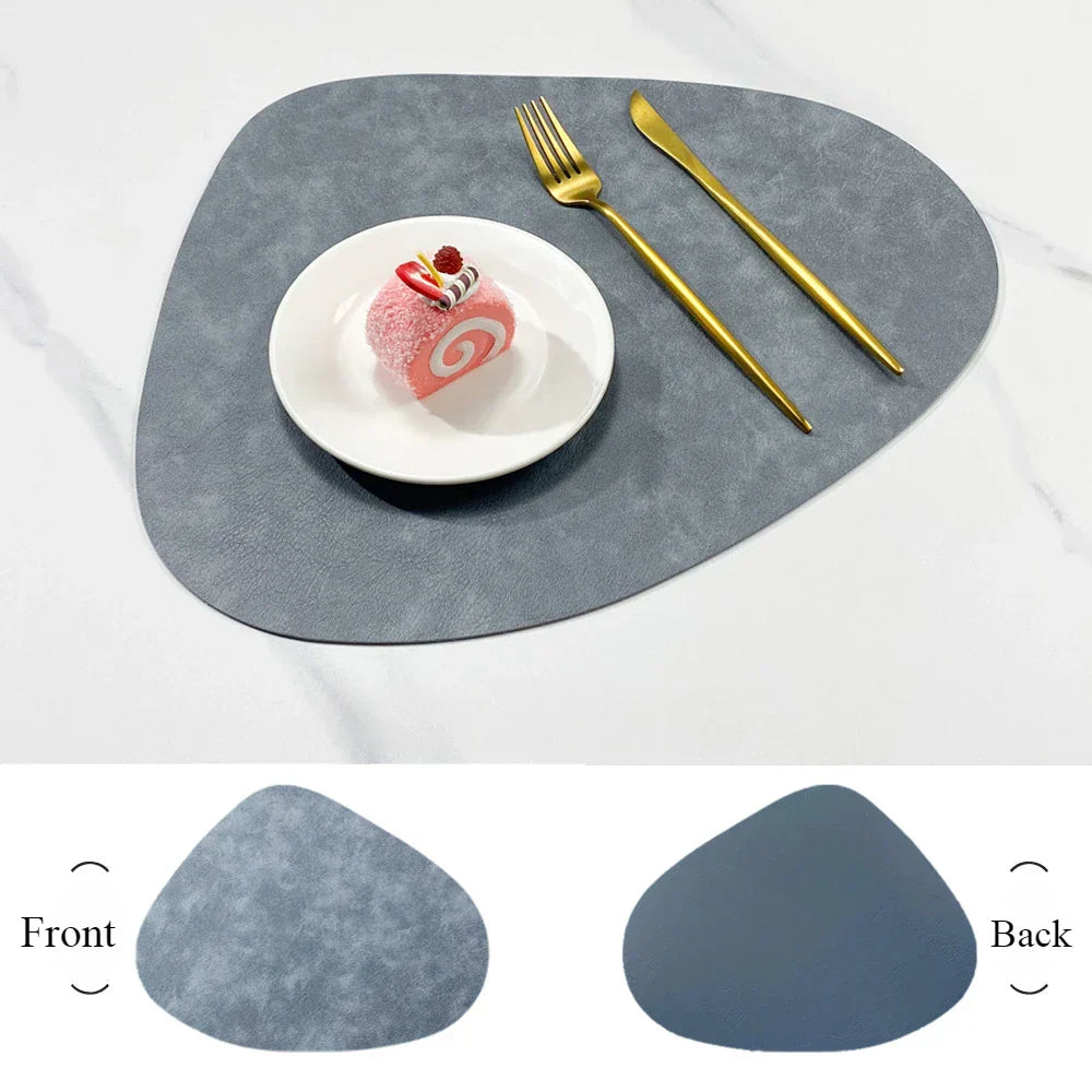 Double-Sided Faux Leather Placemats | Non-Slip & Heat Resistant-Zavy Home