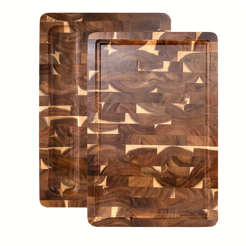 Durable Acacia Wood Cutting Board | End Grain Kitchen Chopping Block-Zavy Home
