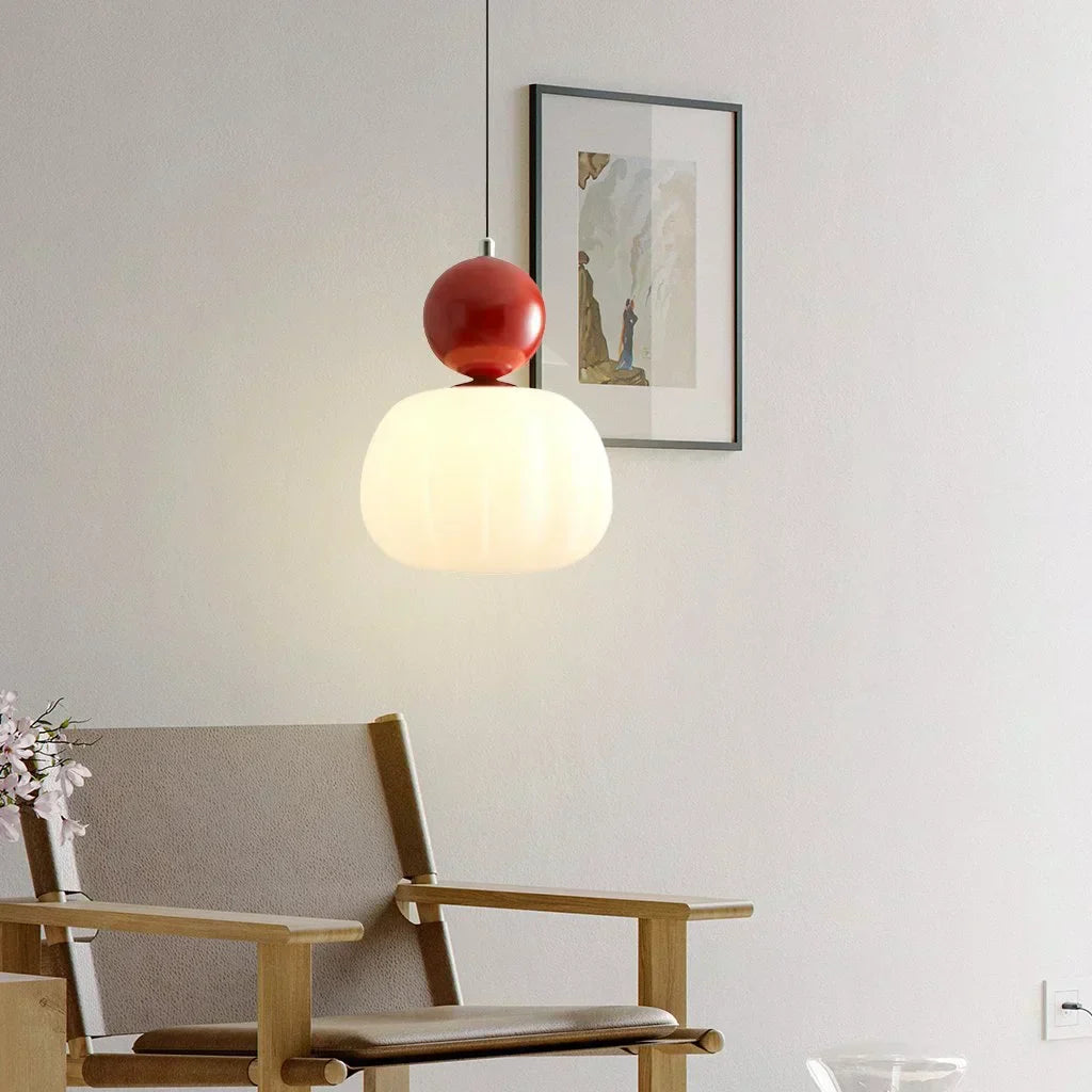 Modern Pumpkin Pendant Light | Stylish LED Ceiling Fixture-Zavy Home