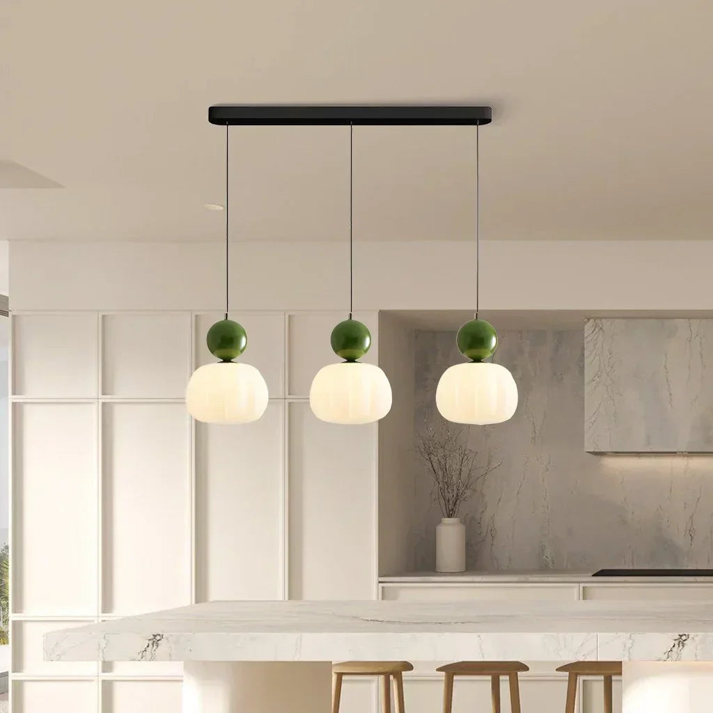 Modern Pumpkin Pendant Light | Stylish LED Ceiling Fixture-Zavy Home