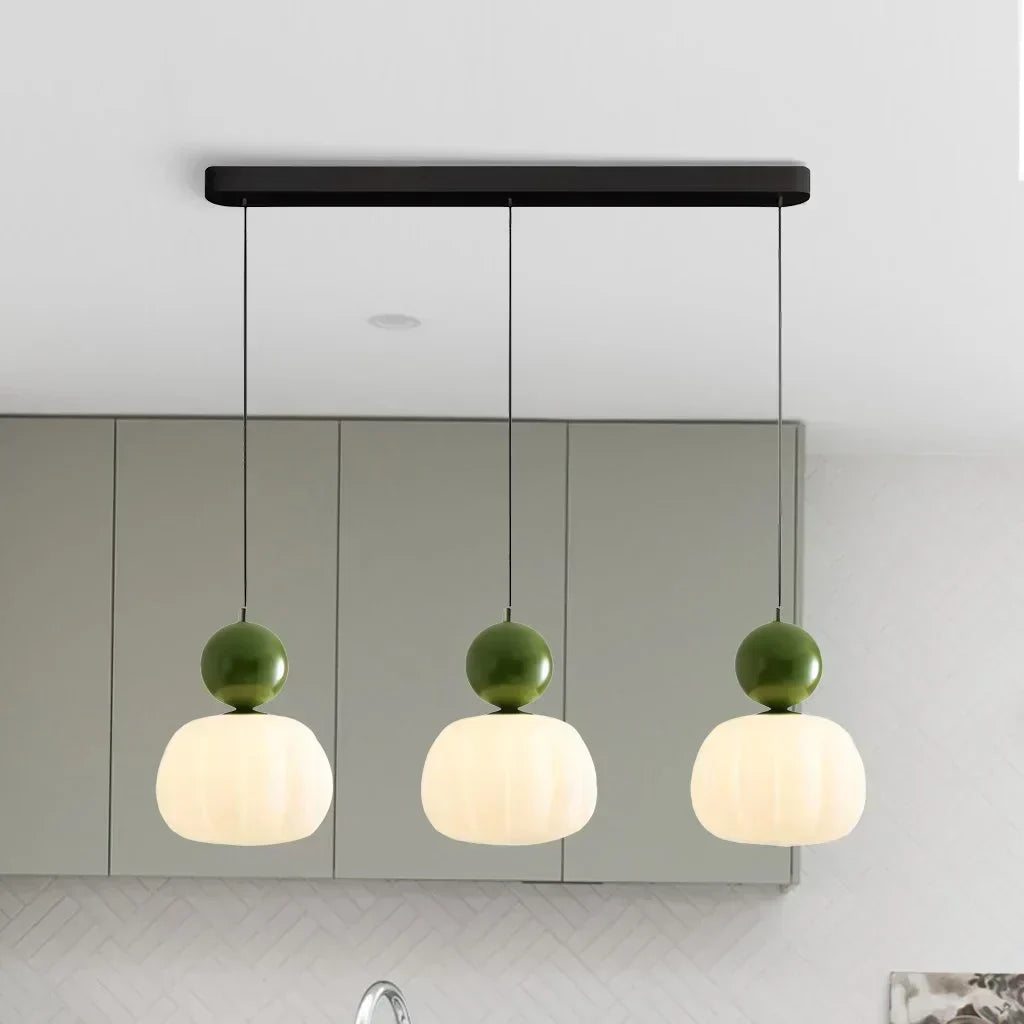 Modern Pumpkin Pendant Light | Stylish LED Ceiling Fixture-Zavy Home