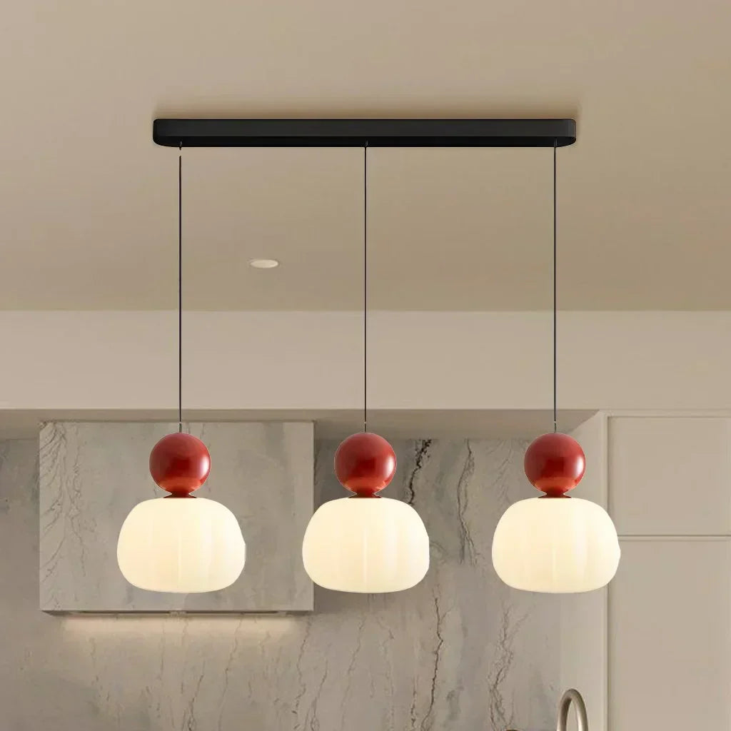 Modern Pumpkin Pendant Light | Stylish LED Ceiling Fixture-Zavy Home