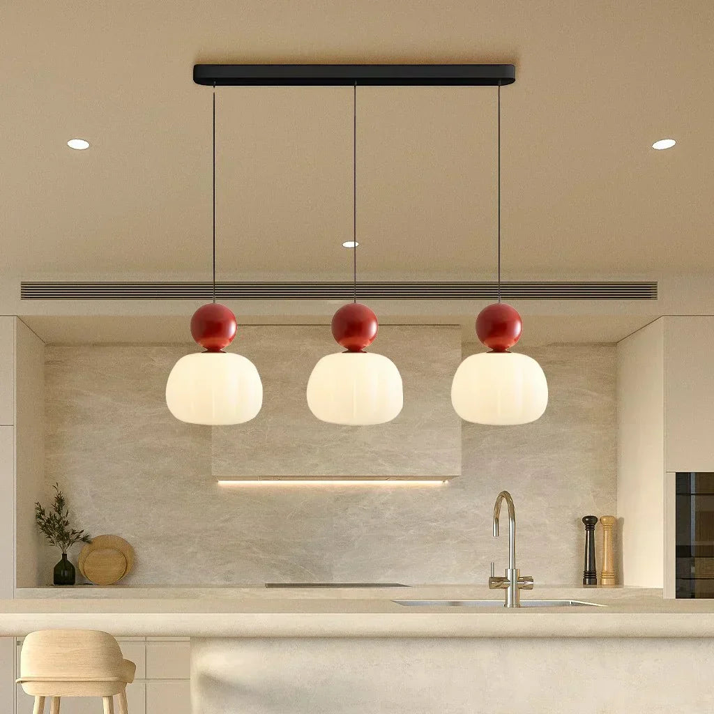 Modern Pumpkin Pendant Light | Stylish LED Ceiling Fixture-Zavy Home