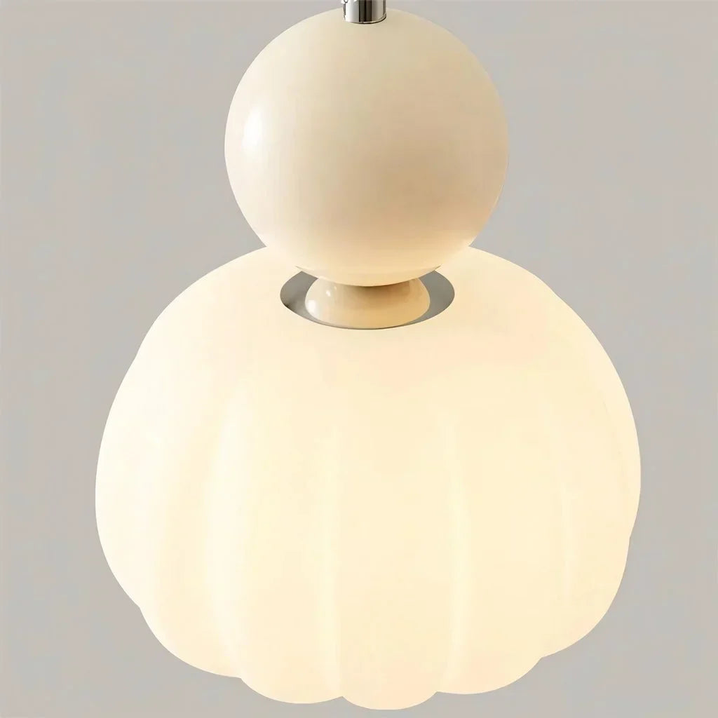 Modern Pumpkin Pendant Light | Stylish LED Ceiling Fixture-Zavy Home