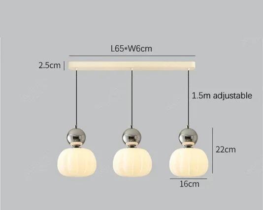 Modern Pumpkin Pendant Light | Stylish LED Ceiling Fixture-Zavy Home