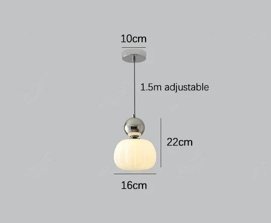 Modern Pumpkin Pendant Light | Stylish LED Ceiling Fixture-Zavy Home