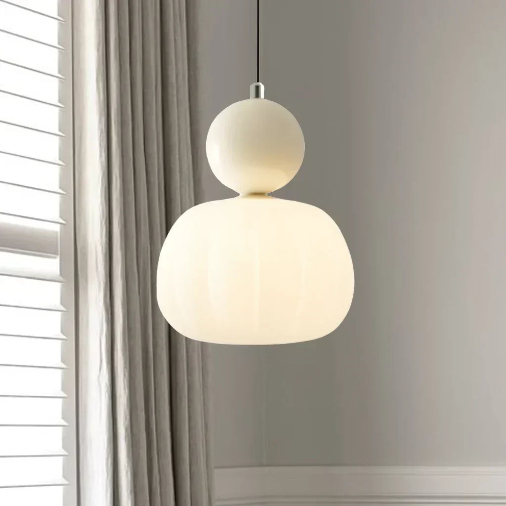 Modern Pumpkin Pendant Light | Stylish LED Ceiling Fixture-Zavy Home