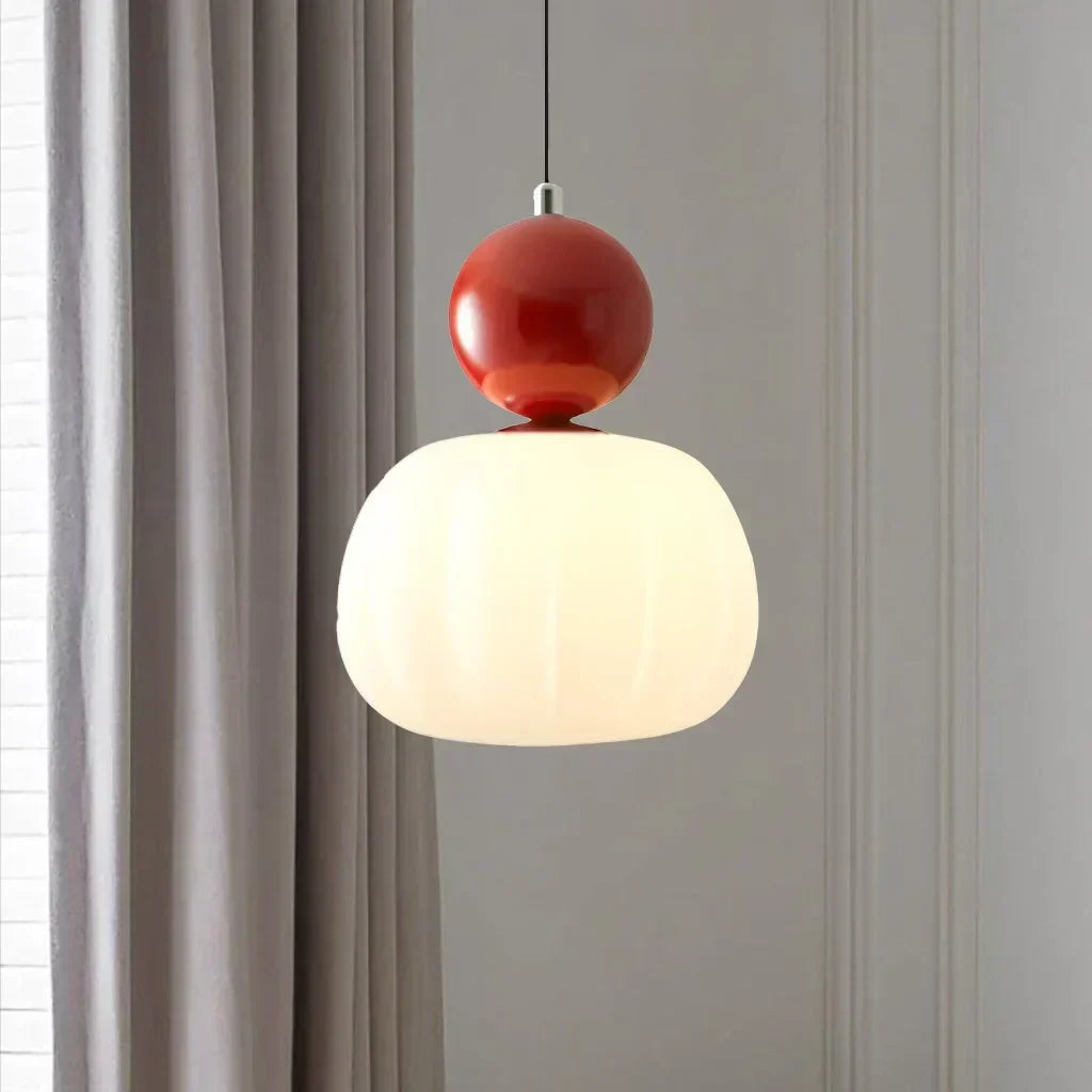 Modern Pumpkin Pendant Light | Stylish LED Ceiling Fixture-Zavy Home