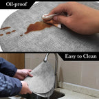 Oval Faux Leather Placemats | Heat Resistant & Non-Slip Design-Zavy Home