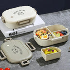 Portable Leak-Proof Bento Lunch Box with 3 Compartments-Zavy Home