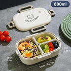 Portable Leak-Proof Bento Lunch Box with 3 Compartments-Zavy Home