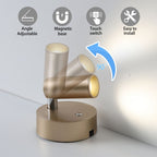 Rechargeable Magnetic Wall Light with Touch Control and Wireless Design-Zavy Home