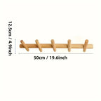 Solid Oak Wall Rack | Stylish Organizer for Home Storage-Zavy Home