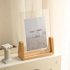 U-Shaped Acrylic and Wood Photo Frame | Modern Minimalist Design-Zavy Home