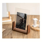U-Shaped Acrylic and Wood Photo Frame | Modern Minimalist Design-Zavy Home